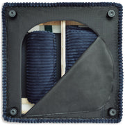 Ashley Furniture Bales accent chair with plush upholstery and wooden legs, shown in a detailed open view.
