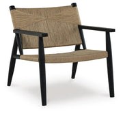 Ashley Furniture Halfmore accent chair with plush fabric upholstery and modern design, shown from a side angle.