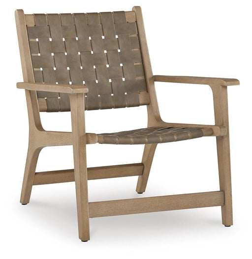 Ashley Furniture Jameset accent chair with plush upholstery and wooden legs, showcasing a cozy, stylish seating option.