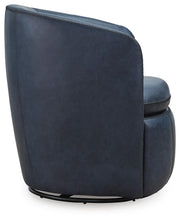 Ashley Furniture Kierreys swivel accent chair with a plush fabric seat and stylish design, shown from a side angle.