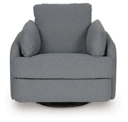 Ashley Furniture Alainmont Next-Gen Nuvella swivel power recliner accent chair with plush upholstery and modern design.