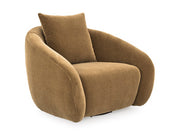 Ashley Furniture Yahya swivel accent chair with plush upholstery and modern design, shown from a stylish angled view.