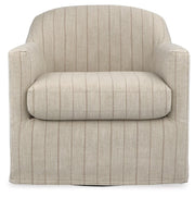Ashley Furniture Valwick swivel accent chair with plush upholstery and modern design, shown from a head-on view.