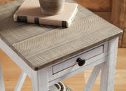 Ashley Furniture Adalane Accent Table with a sleek wooden finish, showcasing its stylish and functional design.