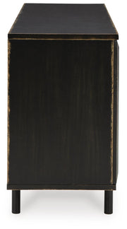 Ashley Furniture Fair Ridge Accent Cabinet with wood finish, featuring storage drawers and a stylish design for living rooms.
