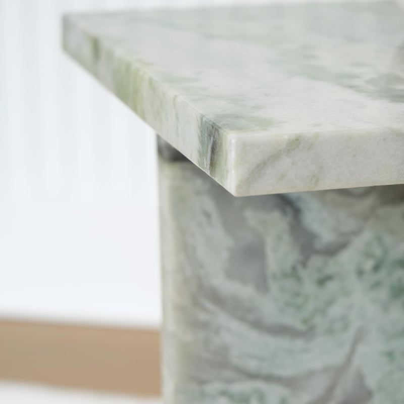 Ashley Furniture Deaconwell end table with a sleek wooden surface and modern design, perfect for living room decor.