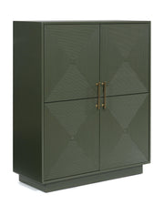 Ashley Furniture Geirwood accent cabinet with wood finish and decorative hardware, showcasing a stylish storage solution.