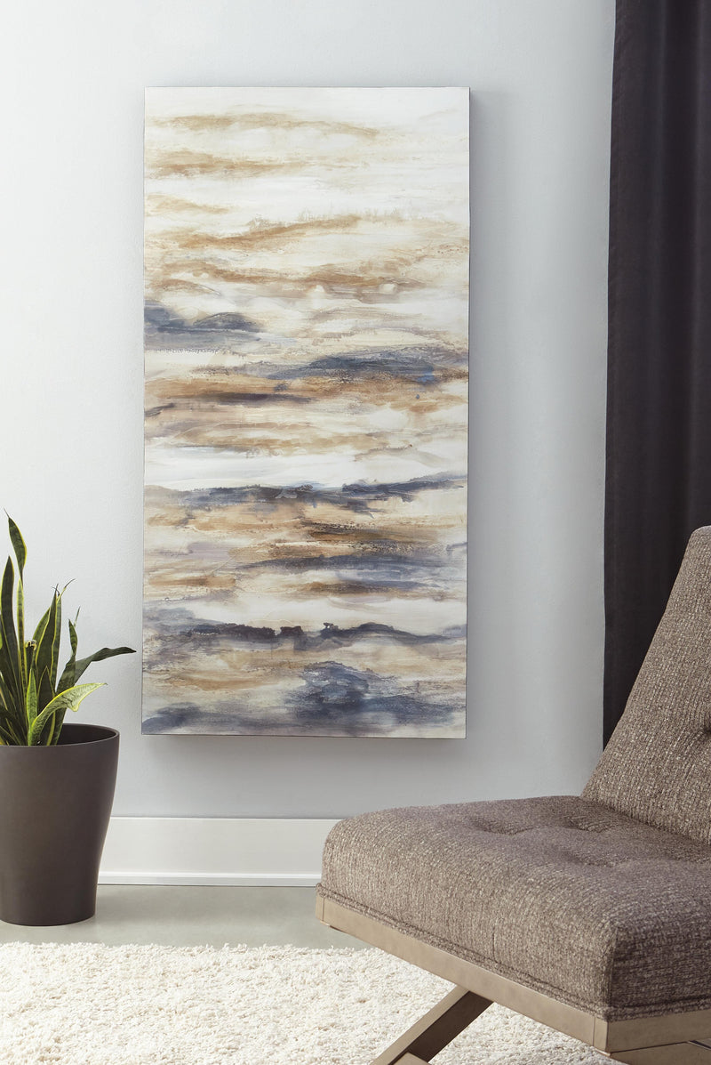 Ashley Furniture Joely Wall Art featuring vibrant, abstract design on a neutral background, perfect for modern home decor.