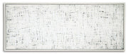 Ashley Furniture Daxonport Wall Art featuring abstract design with neutral tones on a white background.