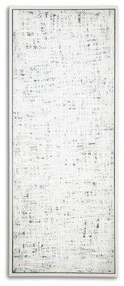 Ashley Furniture Daxonport Wall Art featuring a modern, abstract design with vibrant colors, perfect for contemporary home decor.