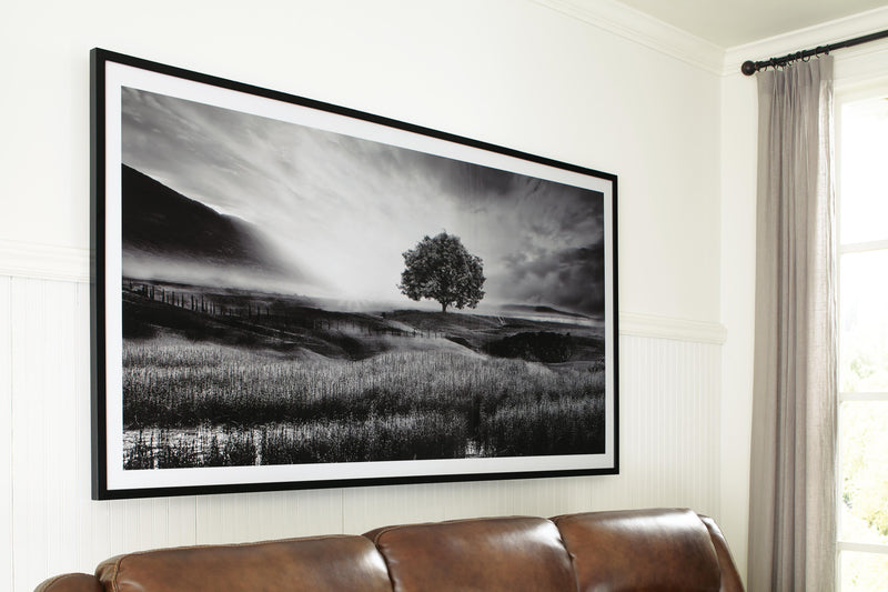 Ashley Furniture Deborland Wall Art featuring modern abstract design in neutral tones, ideal for contemporary home decor.