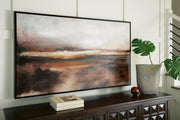 Ashley Furniture Drewland Wall Art featuring a modern, abstract design with vibrant colors, perfect for contemporary home decor.