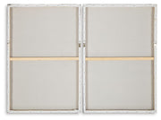 Set of two Brockdunn wall art pieces by Ashley Furniture featuring modern abstract designs for stylish wall decor.