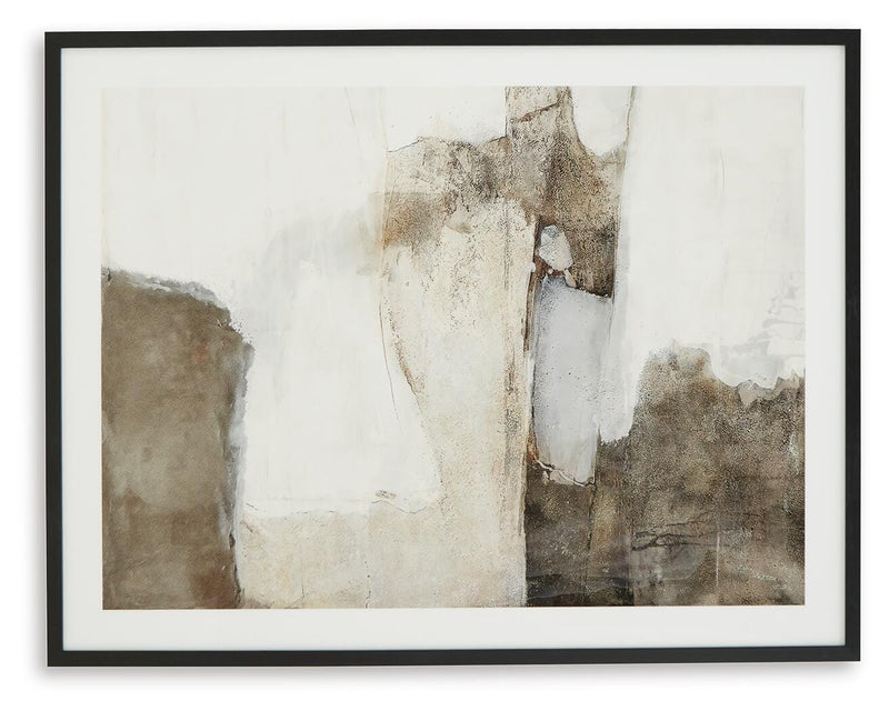 Ashley Furniture Aldricton wall art featuring a modern, abstract design with bold colors and textured details for home decor.