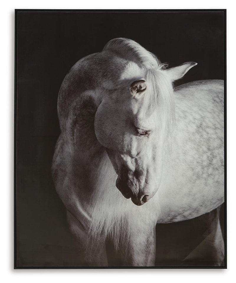 Ashley Furniture Archerwick Wall Art featuring a modern, abstract design in neutral tones for contemporary home decor.