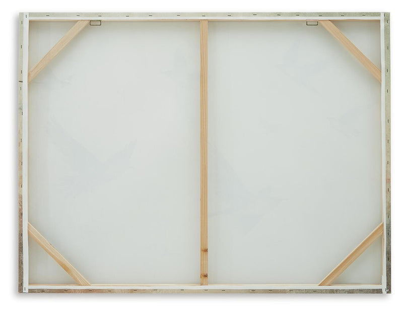 Ashley Furniture Collmund wall art featuring abstract design in neutral tones, perfect for modern home decor.