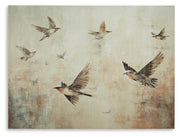 Ashley Furniture Collmund Wall Art featuring bold, abstract design on a neutral background for modern home decor.