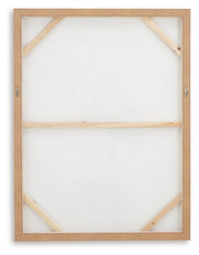 Pair of Ashley Furniture Aubinell Wall Art pieces featuring modern abstract designs on neutral backgrounds.