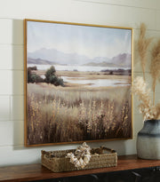 Modern Clarkford Wall Art by Ashley Furniture featuring abstract design in a sleek, decorative style for living room or bedroom decor.