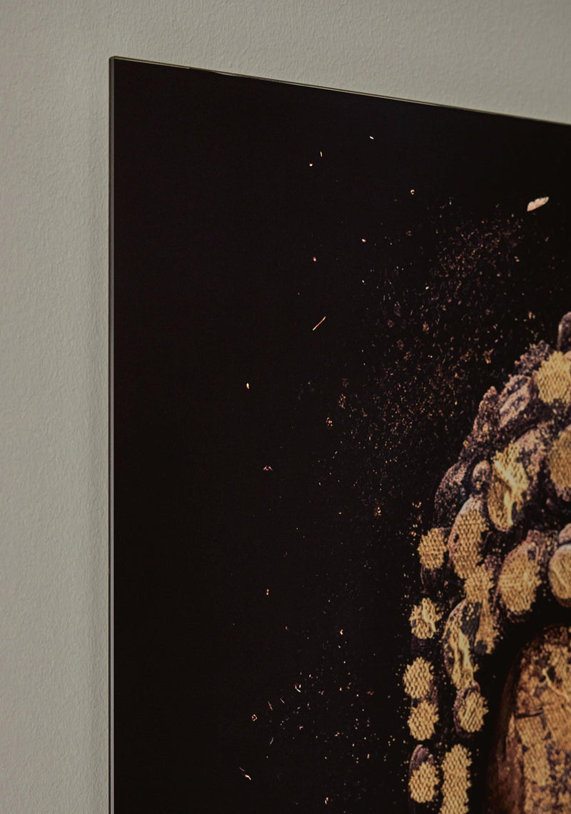 Ashley Furniture Caymoore Wall Art featuring a modern, textured design with neutral tones, ideal for stylish home decor.