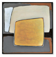 Ashley Furniture Actman wall art featuring a modern abstract design in bold black and white on a neutral background.