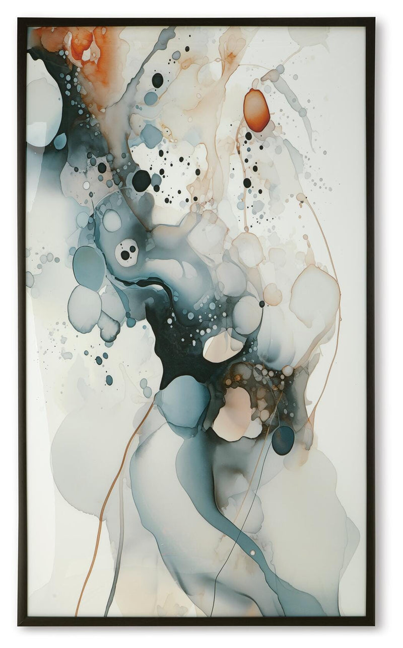 Ashley Furniture Foxenburg Wall Art featuring a modern, abstract design in neutral tones for stylish home decor.