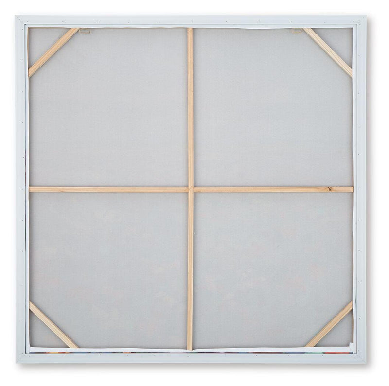 Ashley Furniture Sethford Wall Art featuring modern abstract design in neutral tones, suitable for contemporary home decor.