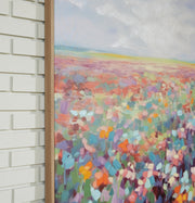 Detailed image of Ashley Furniture's Sethford Wall Art featuring a modern, abstract design suitable for home decor.