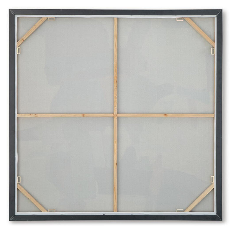 Ashley Furniture Wynburn Wall Art featuring a modern abstract design on a neutral background for stylish home decor.