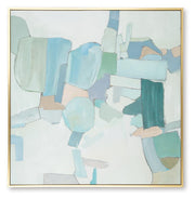 Ashley Furniture Wynburn wall art featuring a modern, abstract design with vibrant colors and textured details for stylish home decor.