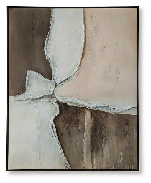 Ashley Furniture Junward wall art featuring a modern, abstract design suitable for stylish home decor.