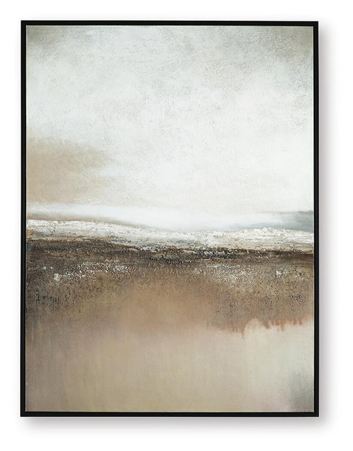 Ashley Furniture Siaking wall art featuring a vibrant, abstract design suitable for modern home decor.