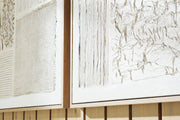 Set of two Andorfield wall art pieces by Ashley Furniture featuring modern abstract designs for stylish home decor.