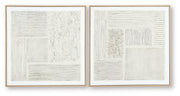 Set of two Andorfield wall art pieces by Ashley Furniture featuring abstract designs on canvas, ideal for modern home decor.
