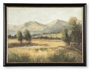 Ingor Wall Art by Ashley Furniture featuring abstract design in neutral tones, ideal for modern interior decor.