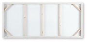 Ashley Furniture Edendale Wall Art featuring abstract design in warm tones, suitable for modern home decor.