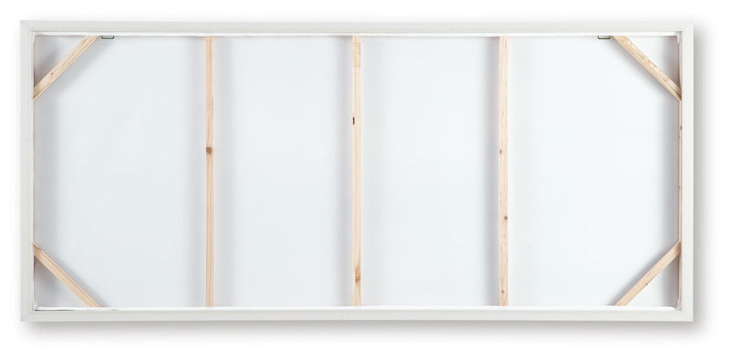 Ashley Furniture Edendale Wall Art featuring abstract design in warm tones, suitable for modern home decor.