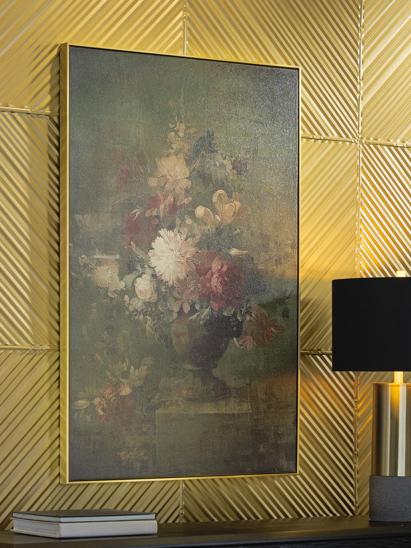 Ashley Furniture Gravesworth wall art featuring a modern, abstract design suitable for contemporary home decor.