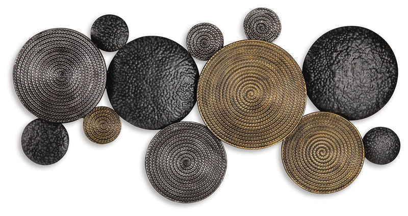 Ashley Furniture Emsley Wall Decor featuring a stylish, modern design suitable for enhancing contemporary interior walls.