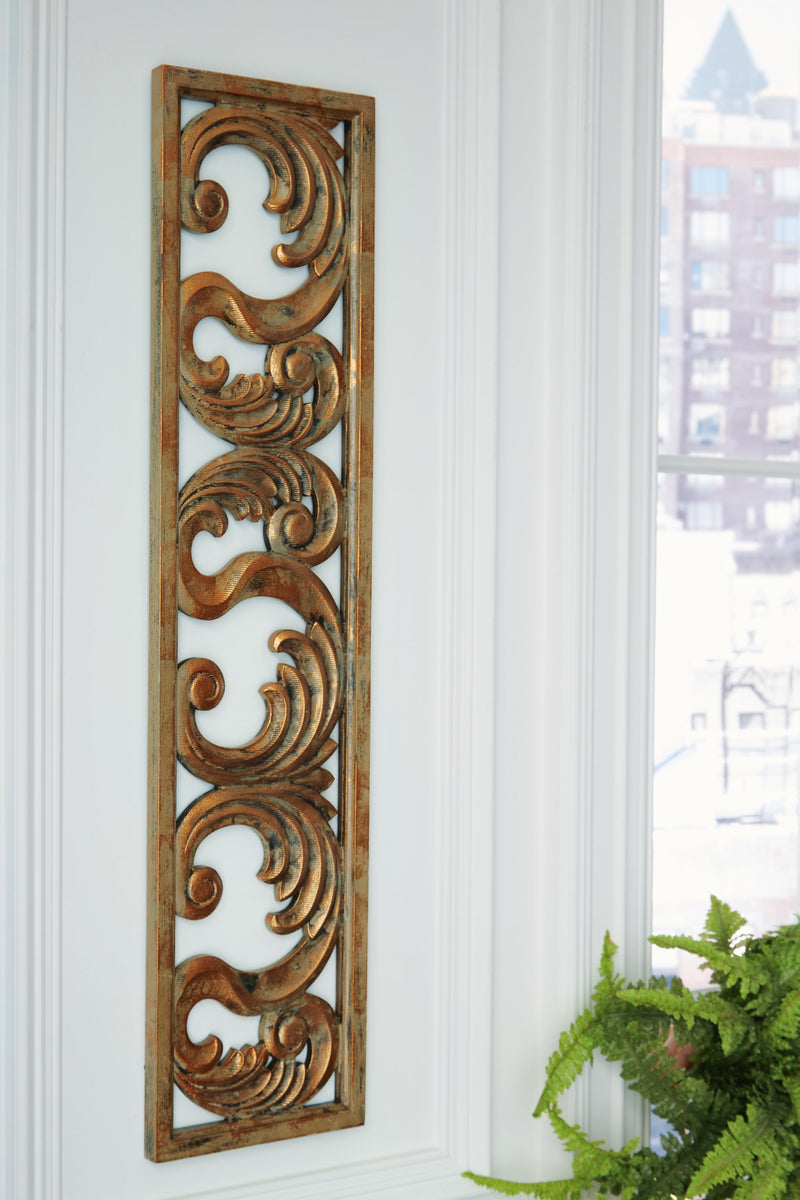 Ashley Furniture Candelario Wall Decor featuring elegant design with candles and decorative accents for stylish wall decoration