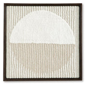 Ashley Furniture Bachard wall decor featuring a modern, abstract design with textured finishes suitable for contemporary home interiors.