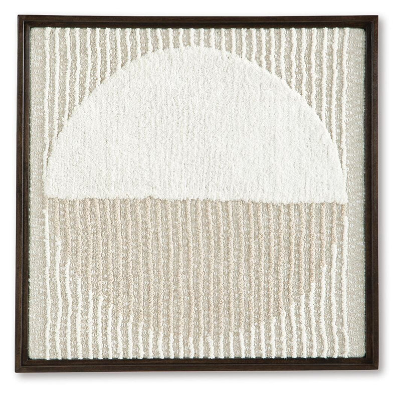 Ashley Furniture Bachard wall decor featuring a modern, abstract design with textured finishes suitable for contemporary home interiors.