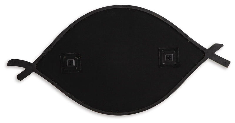 Ashley Furniture Bartner Accent Mirror featuring a sleek, rectangular design with a reflective glass surface and modern frame.