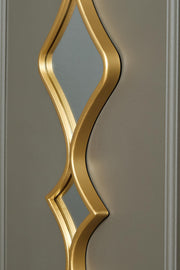 Pair of Ashley Furniture Harriswood Accent Mirrors set of 2 with beveled frames and decorative detailing, wall-mounted for stylish decor.