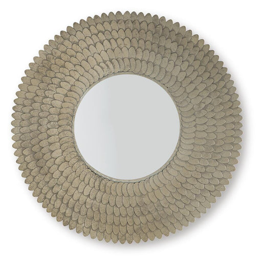 Ashley Furniture Wrightmund Accent Mirror showing a stylish, rectangular mirror with a sleek frame suitable for modern decor.