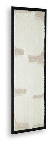 Ashley Furniture Kadworth wall decor with geometric metal design in a modern, stylish wall art piece.