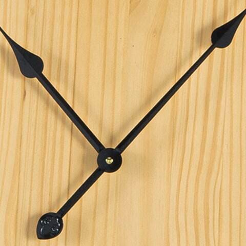 Ashley Furniture Brockett wall clock with a sleek round design and modern black frame, perfect for contemporary home decor.