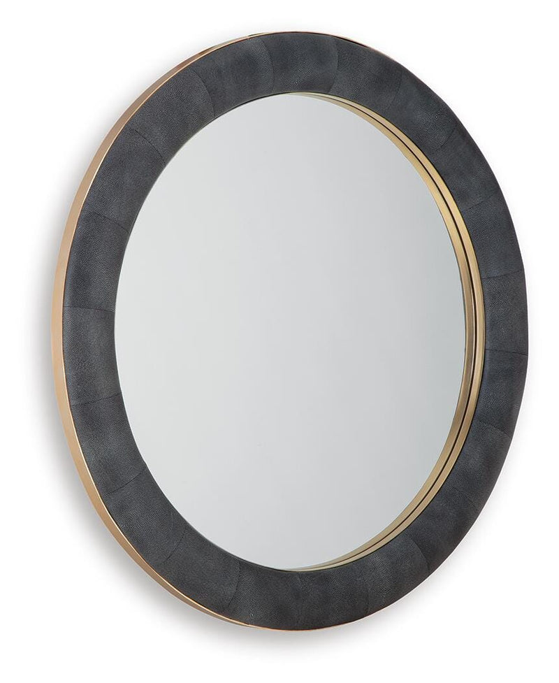 Ashley Furniture Corinsworth Accent Mirror showing a stylish frame and reflective glass, ideal for enhancing living room decor.