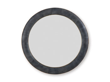 Ashley Furniture Corinsworth Accent Mirror with a sleek frame, reflecting a stylish interior in a modern home decor setting.