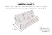 Ashley Furniture Lindyn sectional with chaise, featuring plush deep-seating cushions and modern design in a neutral fabric.